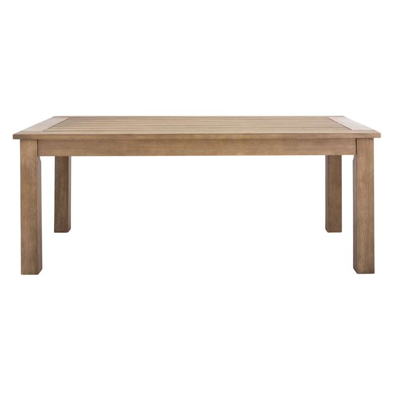 Safavieh Santa Cruz Wood Patio Coffee Table  in Natural