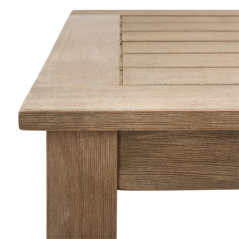 Safavieh Santa Cruz Wood Patio Coffee Table  in Natural