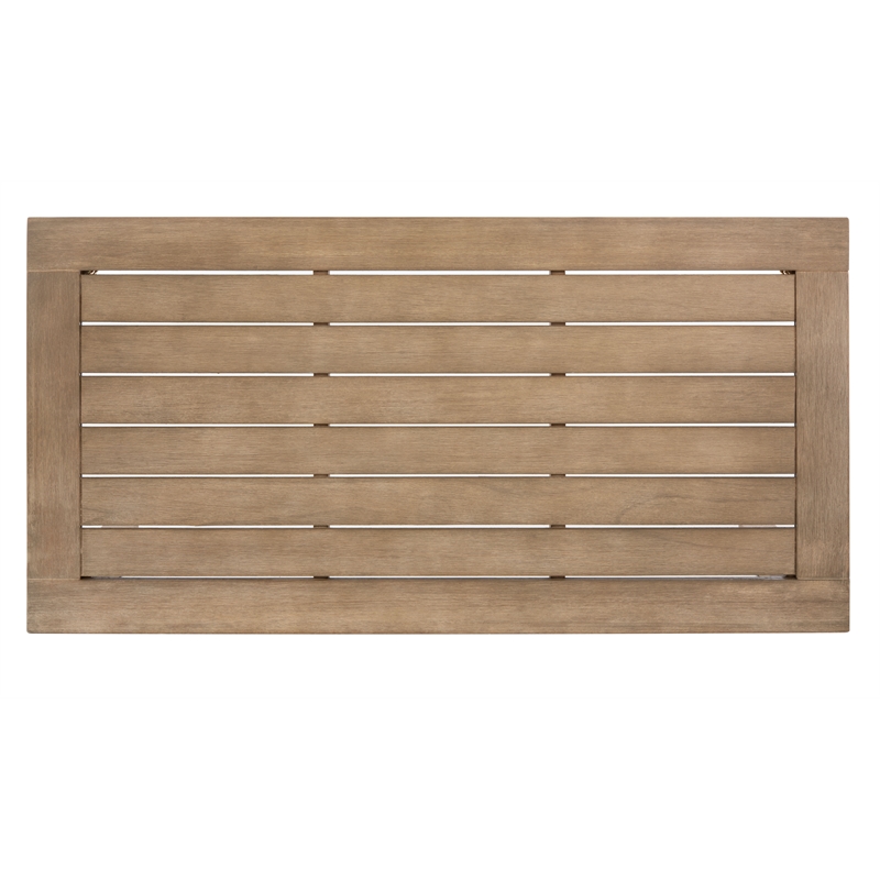 Safavieh Santa Cruz Wood Patio Coffee Table  in Natural