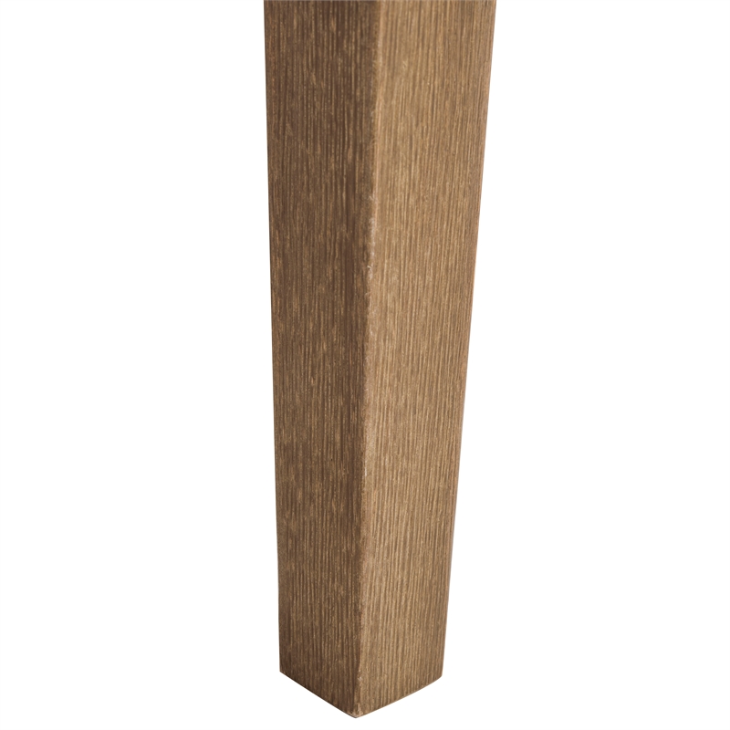 Safavieh Dominica Wood Outdoor Dining Chair in Natural / White