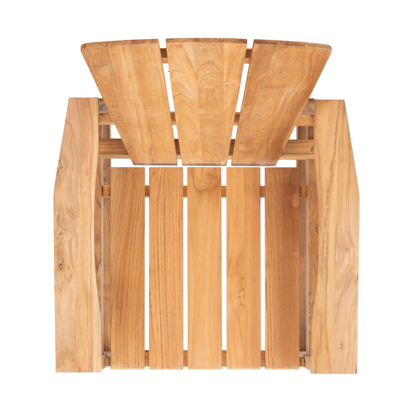Safavieh San Juan Brazilian Wood Adirondack Chair in Natural