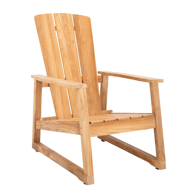 Safavieh San Juan Brazilian Wood Adirondack Chair in Natural