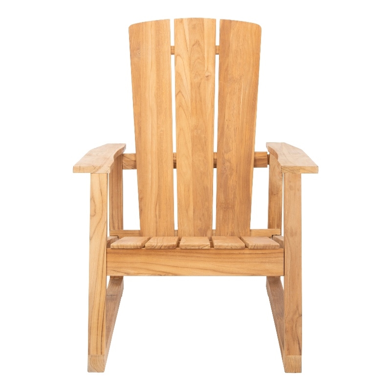 Safavieh San Juan Brazilian Wood Adirondack Chair in Natural