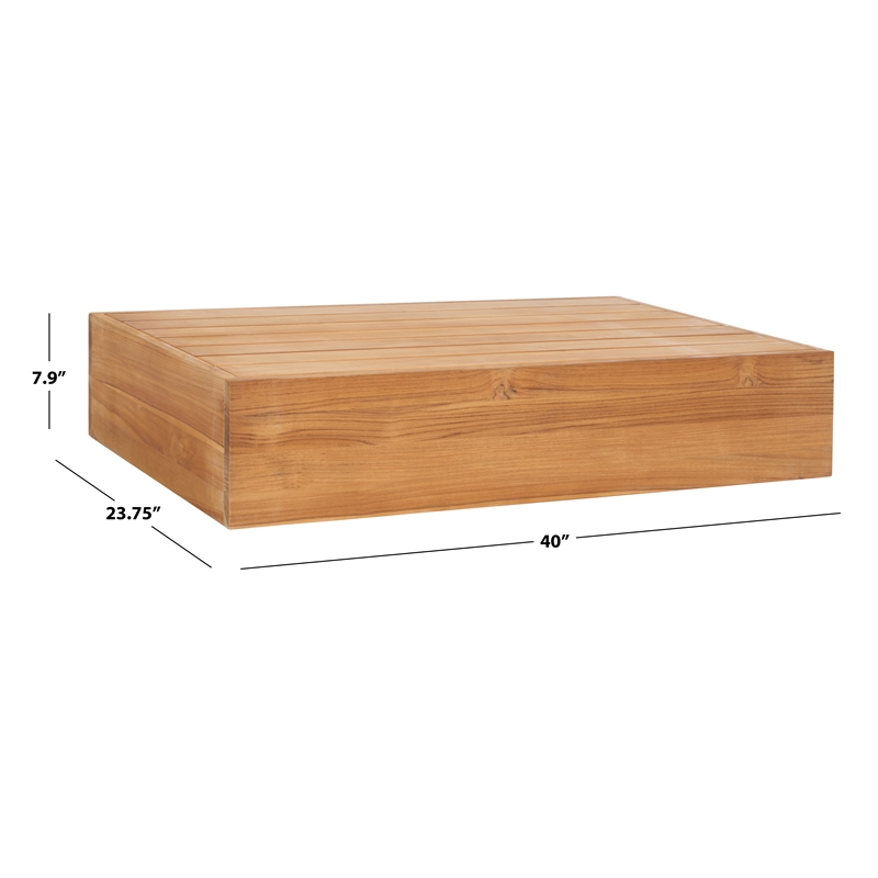 Safavieh Kauai Brazil Wood Coffee Table  in Natural