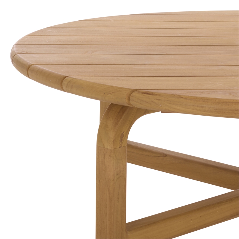 Safavieh Rogers Wood Outdoor Coffee Table in Natural