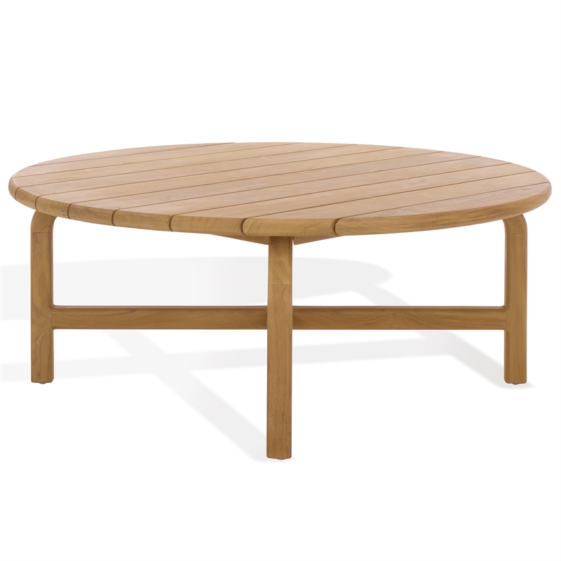 Safavieh Rogers Wood Outdoor Coffee Table in Natural