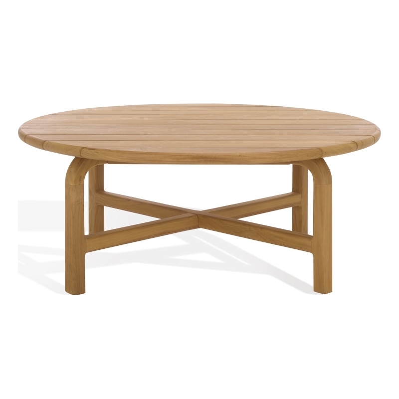 Safavieh Rogers Wood Outdoor Coffee Table in Natural