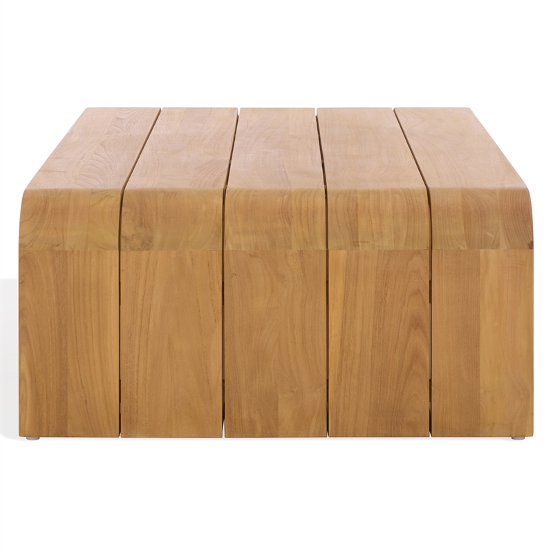 Safavieh Cove Wood Outdoor Coffee Table in Natural