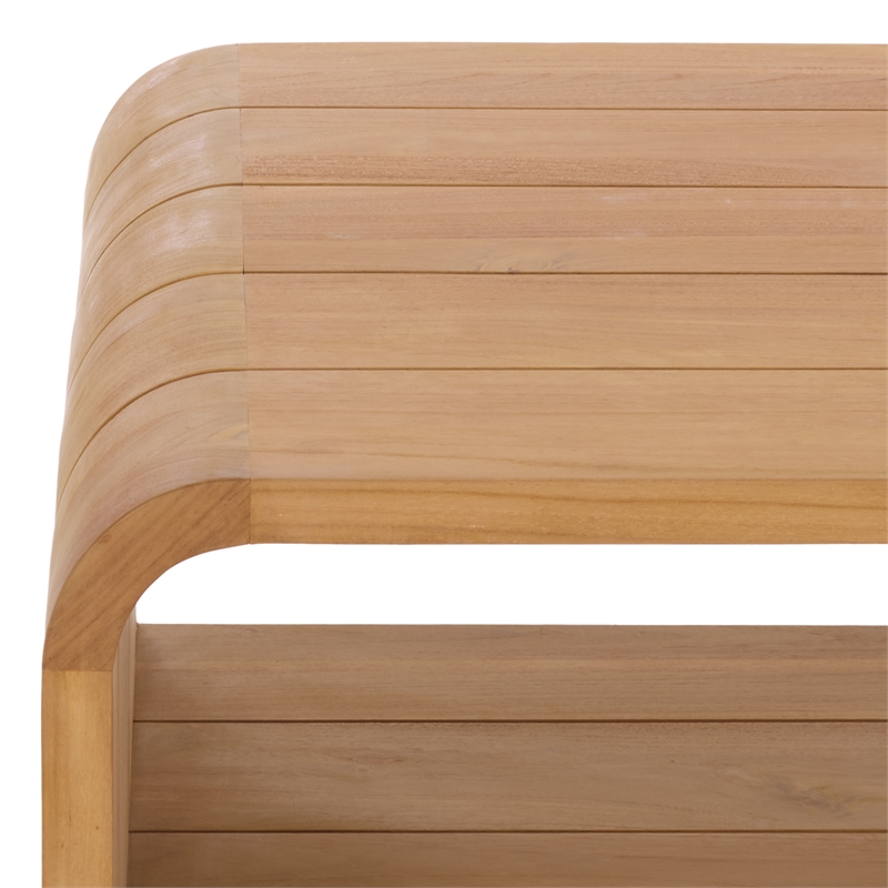 Safavieh Cove Wood Outdoor Coffee Table in Natural