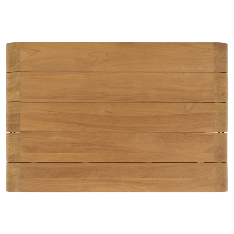 Safavieh Cove Wood Outdoor Coffee Table in Natural