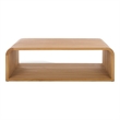 Safavieh Cove Wood Outdoor Coffee Table in Natural