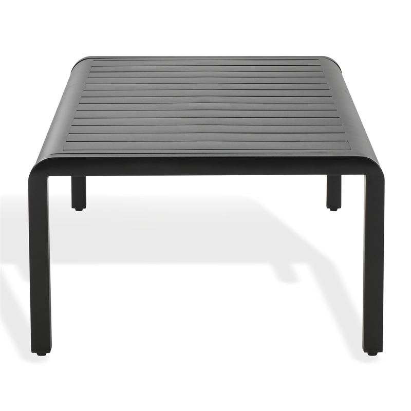 Safavieh Guam Aluminum Outdoor Coffee Table in Black