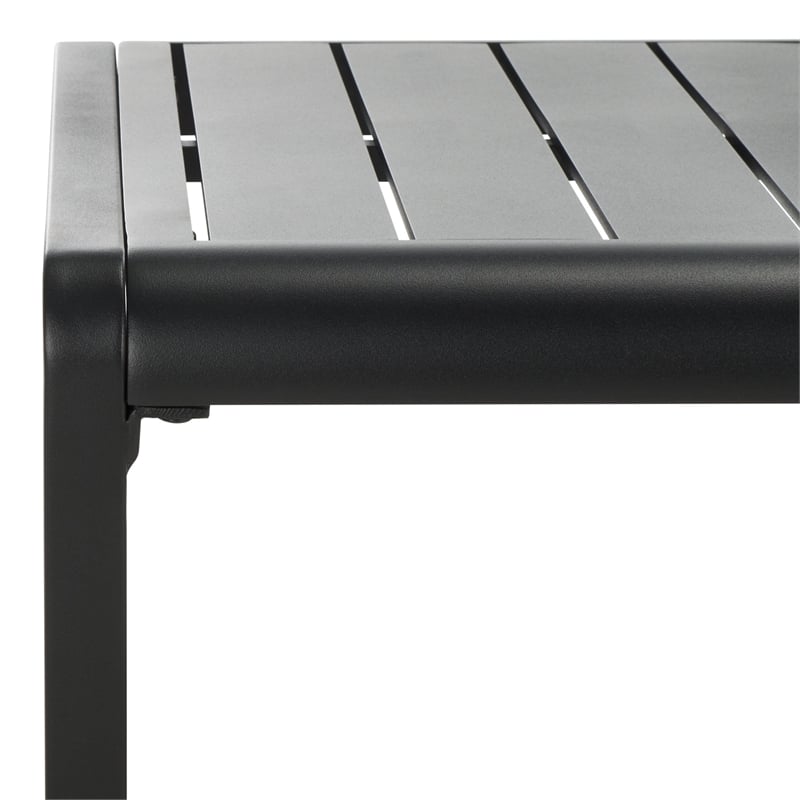 Safavieh Guam Aluminum Outdoor Coffee Table in Black