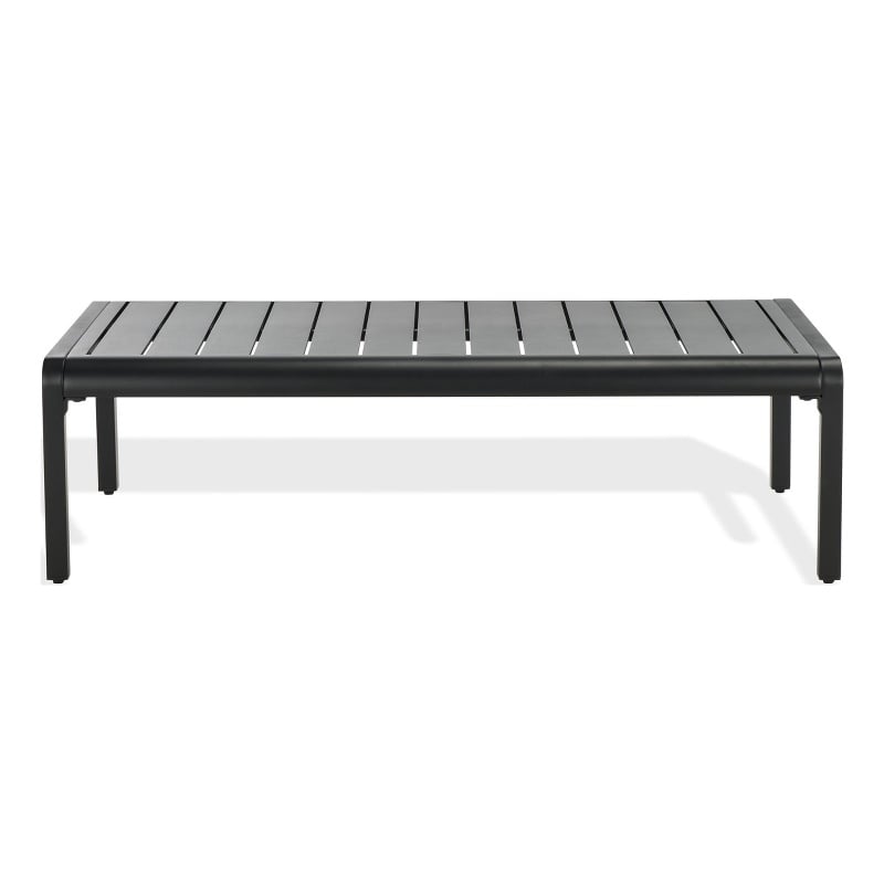 Safavieh Guam Aluminum Outdoor Coffee Table in Black
