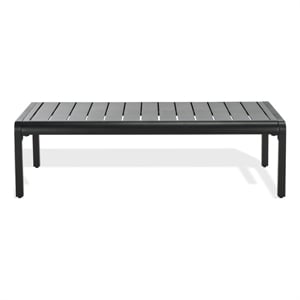 Safavieh Guam Aluminum Outdoor Coffee Table in Black