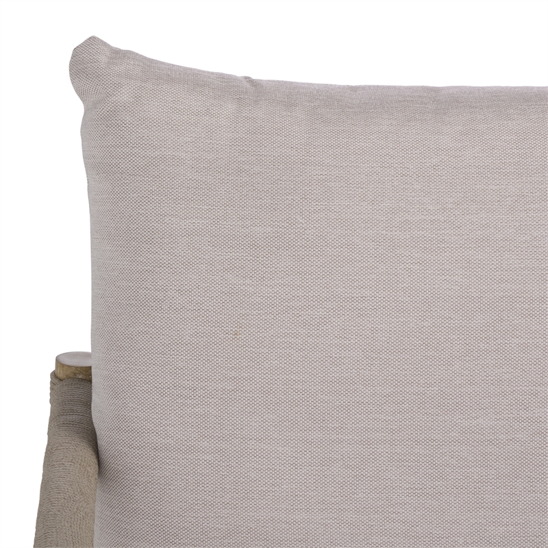 Safavieh Dorianna Aluminum Patio Sofa in Sand / Beige