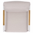 Safavieh Chryssa Aluminum and Wood Patio Chair in White / Beige
