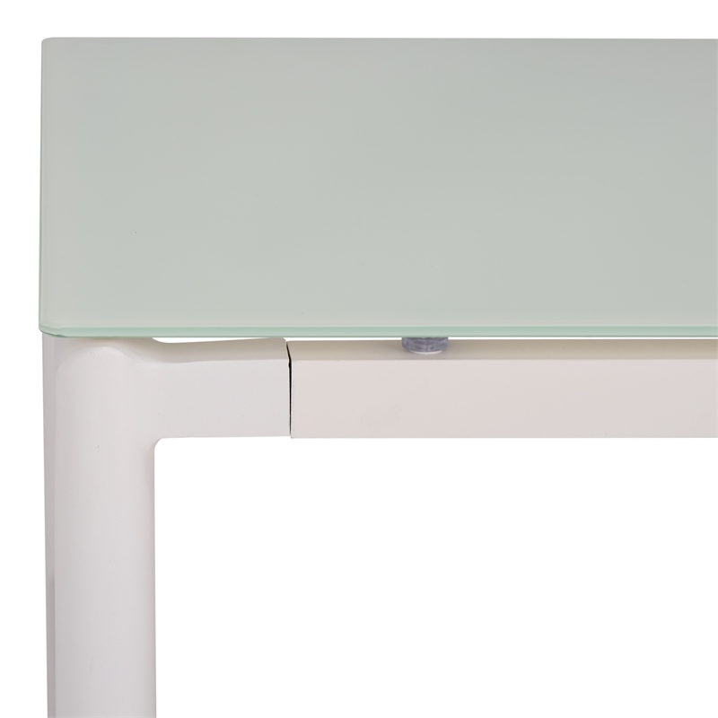 Safavieh Chryssa Aluminum and Wood Coffee Table in White