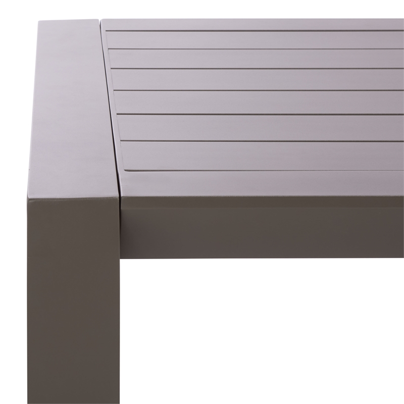 Safavieh Donaldo Aluminum Coffee Table in Dark Gray