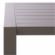 Safavieh Donaldo Aluminum Coffee Table in Dark Gray