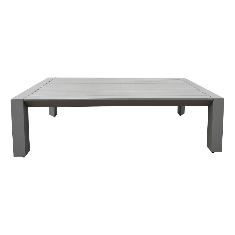 Safavieh Donaldo Aluminum Coffee Table in Dark Gray