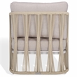 Safavieh Franklyn Rope and Aluminum Patio Chair in White / Beige