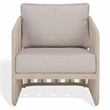 Safavieh Franklyn Rope and Aluminum Patio Chair in White / Beige