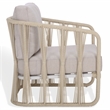 Safavieh Franklyn Rope and Aluminum Patio Chair in White / Beige