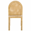 Safavieh Tojo Cane Roundback Wood Dining Chair in Natural / White