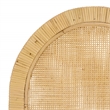 Safavieh Tojo Cane Roundback Wood Dining Chair in Natural / White