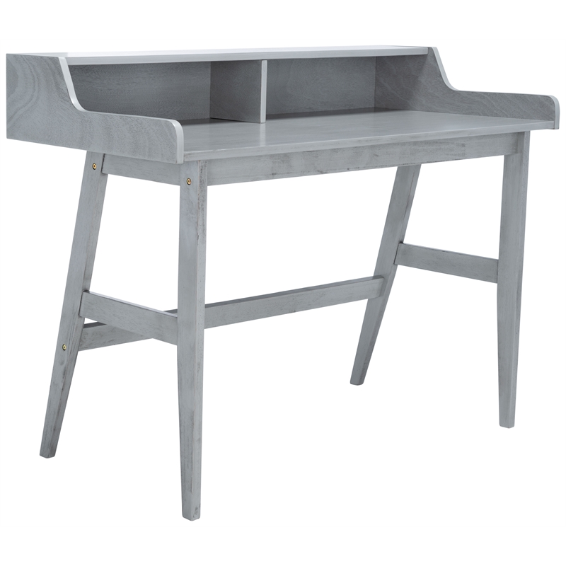Safavieh Wrigley Wood Desk in Dark Gray