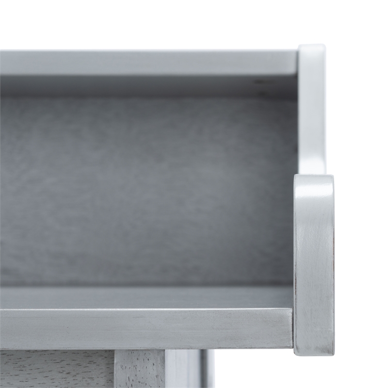 Safavieh Wrigley Wood Desk in Dark Gray