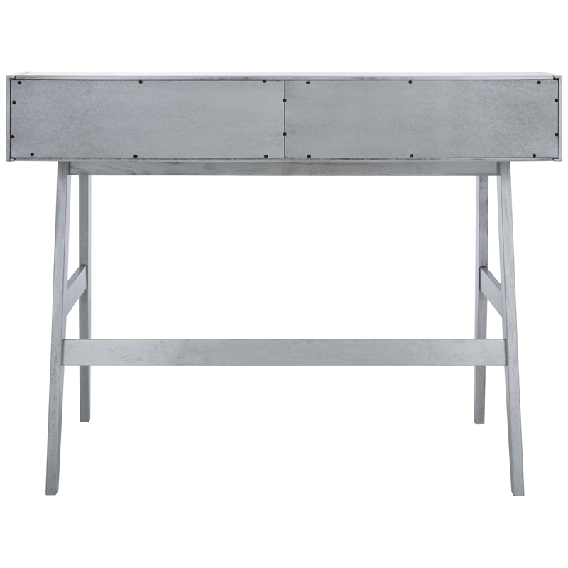 Safavieh Wrigley Wood Desk in Dark Gray