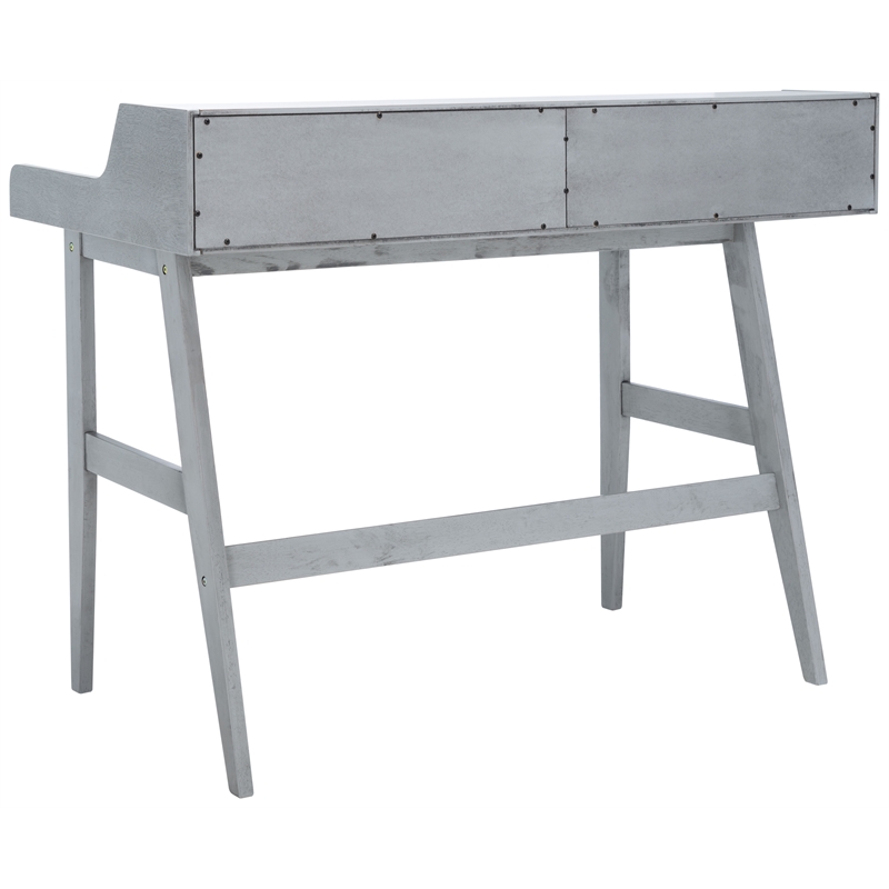 Safavieh Wrigley Wood Desk in Dark Gray