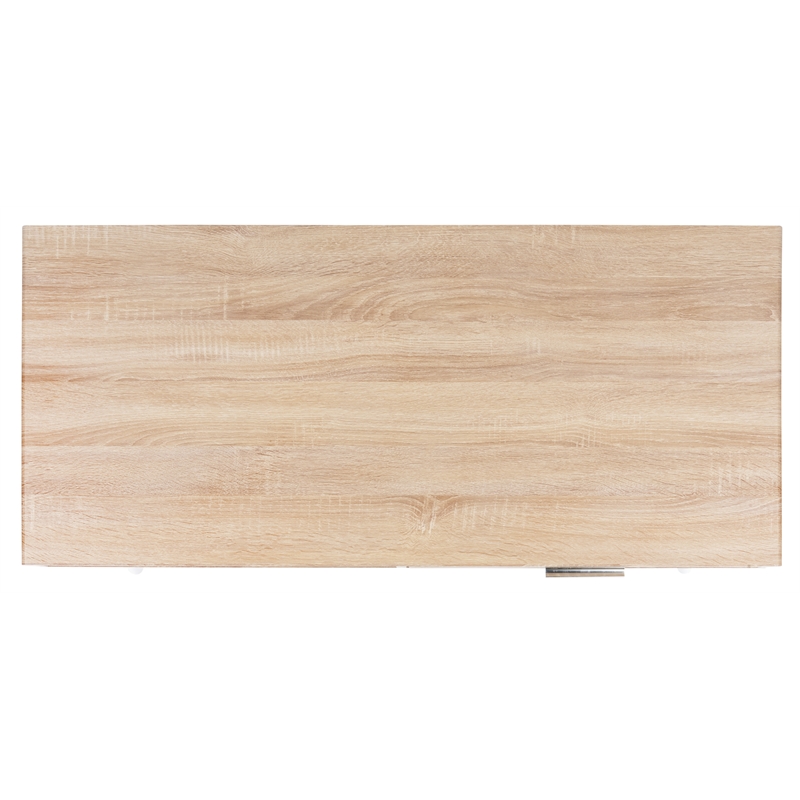 Safavieh Jorja 1 Drawer 1 Shelf Wood and Metal Desk in Natural / White