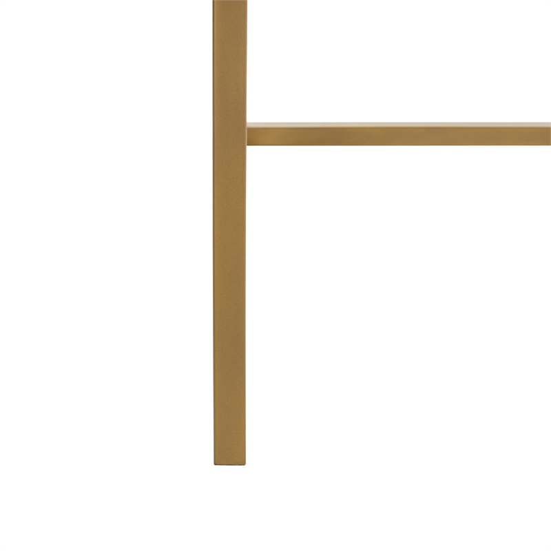 Safavieh Elaine 1 Drawer Wood Desk in White / Gold