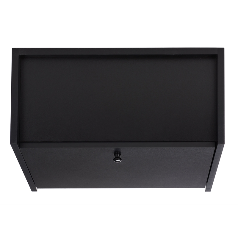 Safavieh Xander Modern Wood and Metal Secretary Desk in Black