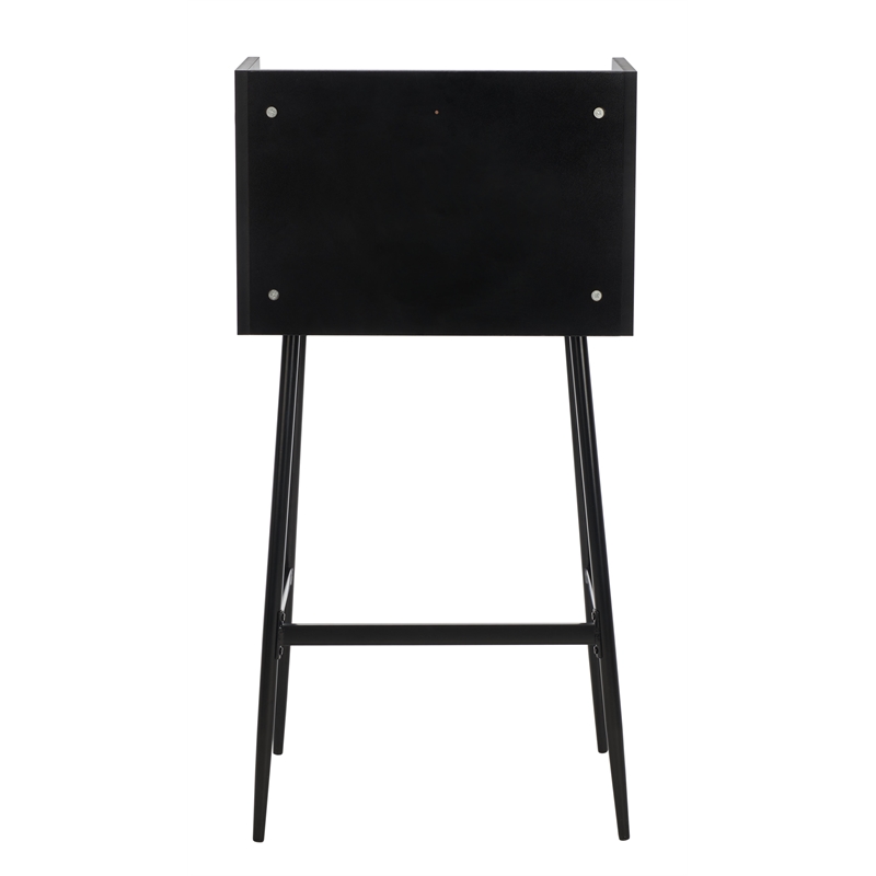 Safavieh Xander Modern Wood and Metal Secretary Desk in Black