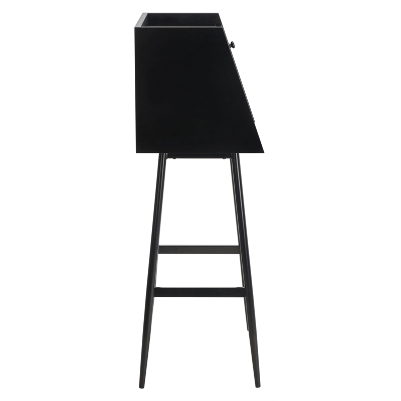 Safavieh Xander Modern Wood and Metal Secretary Desk in Black