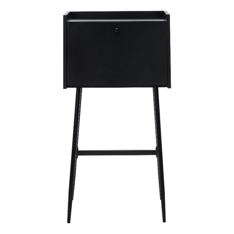Safavieh Xander Modern Wood and Metal Secretary Desk in Black