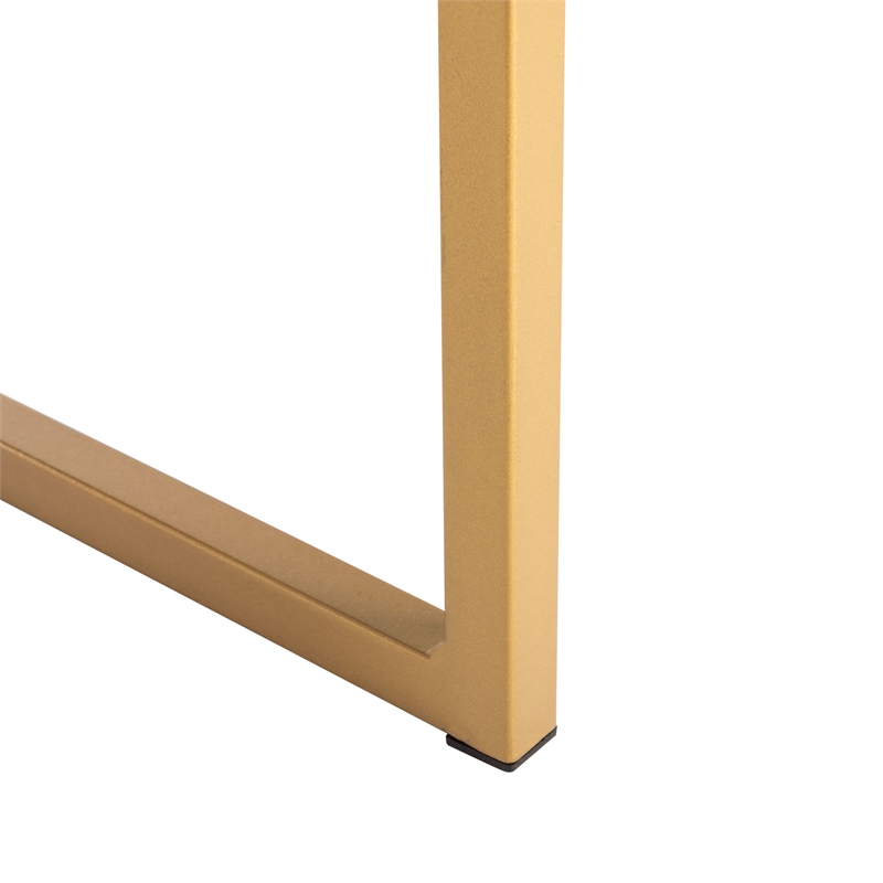 Safavieh Elodie 1 Drawer Wood and Metal Desk in White / Gold