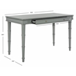Safavieh Noely Wood Writing Desk in Gray