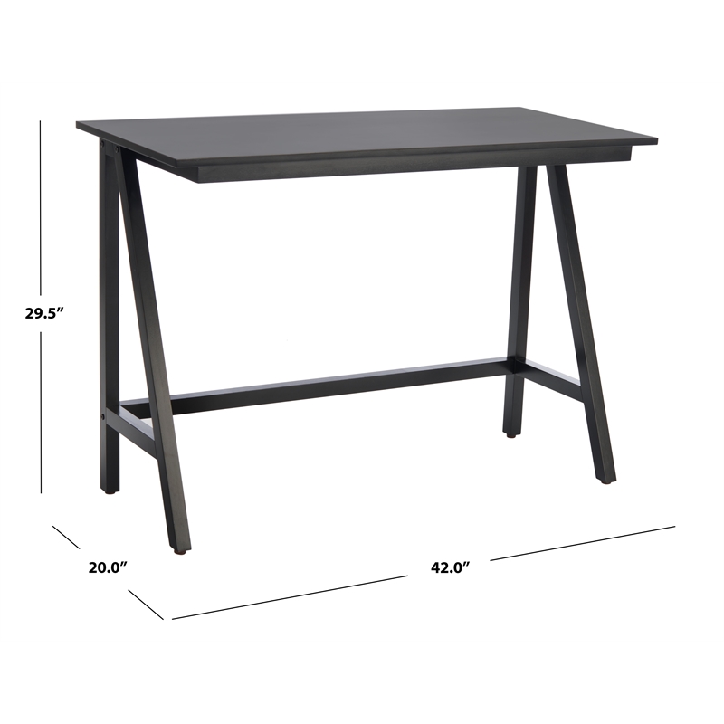 Safavieh Redding Wood Desk in Black