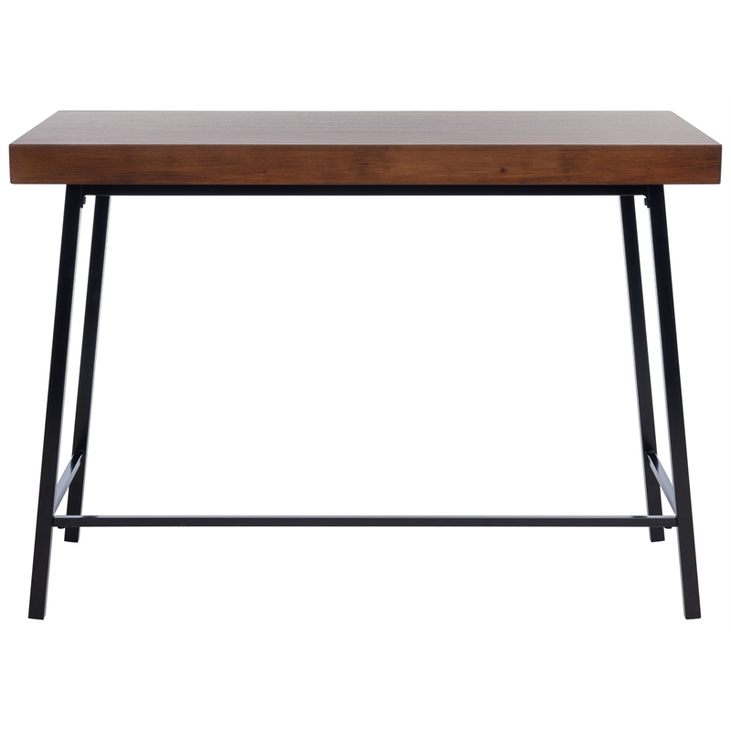 Safavieh Bernhart Wood Desk in Walnut / Black