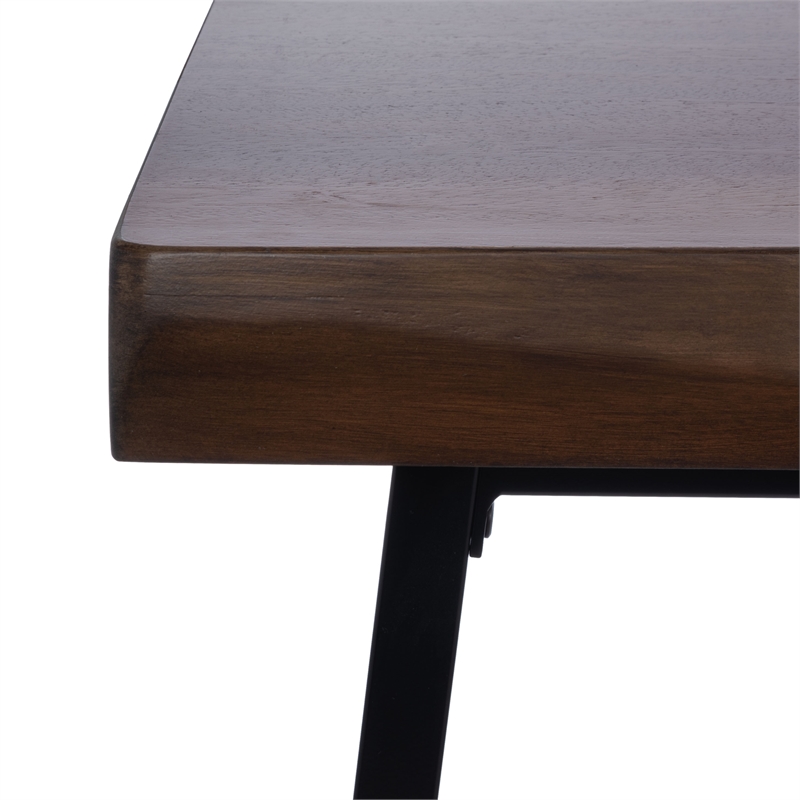 Safavieh Bernhart Wood Desk in Walnut / Black
