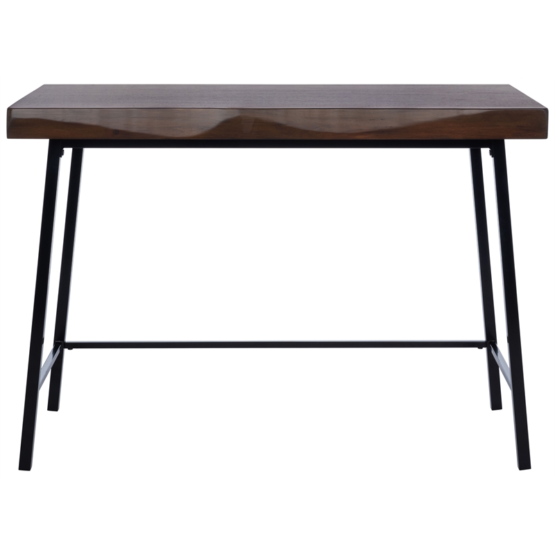 Safavieh Bernhart Wood Desk in Walnut / Black