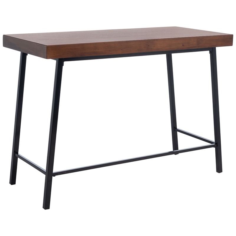 Safavieh Bernhart Wood Desk in Walnut / Black