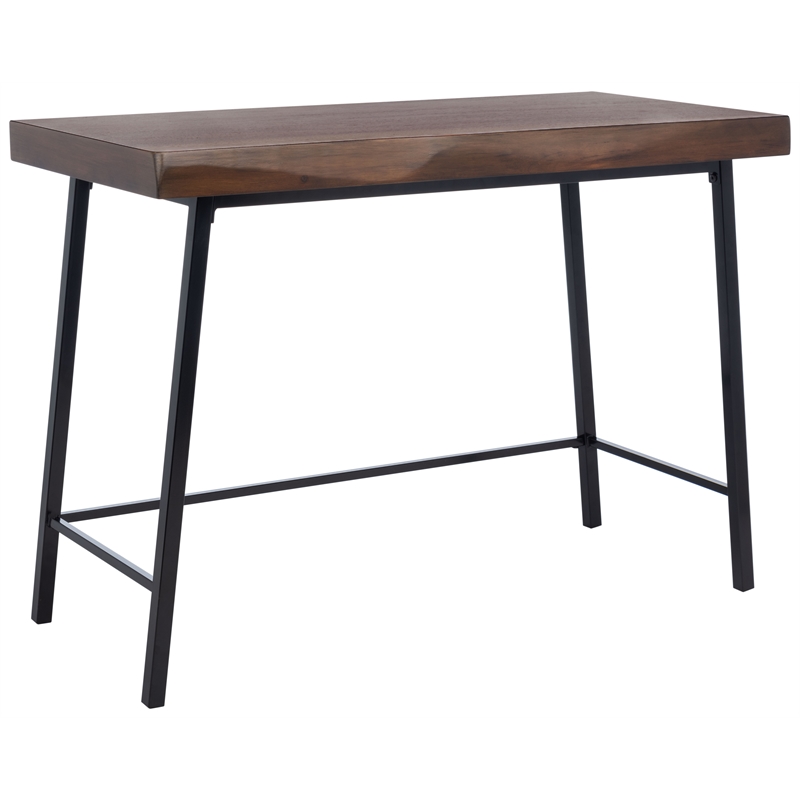 Safavieh Bernhart Wood Desk in Walnut / Black