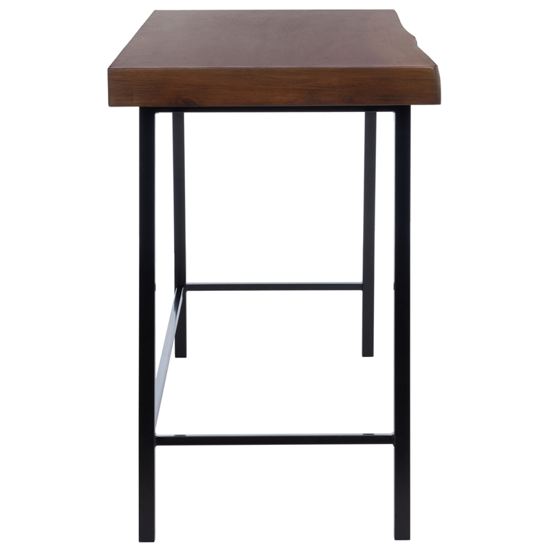 Safavieh Bernhart Wood Desk in Walnut / Black