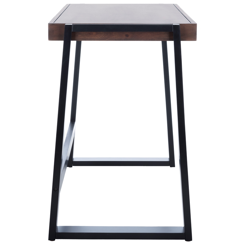 Safavieh Dennings Wood Desk in Walnut / Black